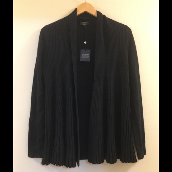 L. Charter Club Cashmere Ribbed Open-Front Cardigan, - Picture 2 of 12